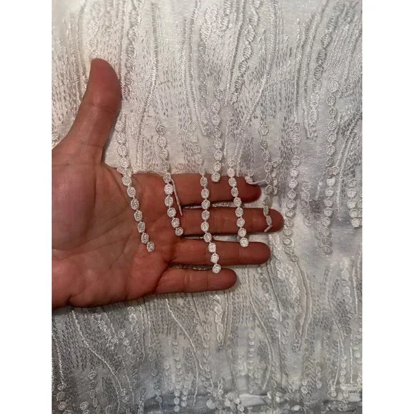 Lulus Making Magic White Fringe Lace-Up Mini Dress Size Medium - Picture 6 of 14